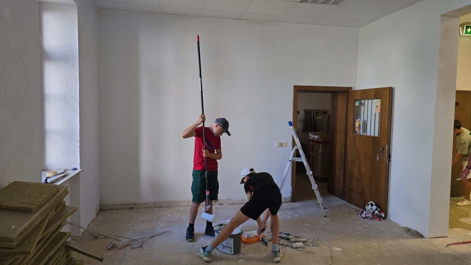Streichaktion im Jugendvereinshaus