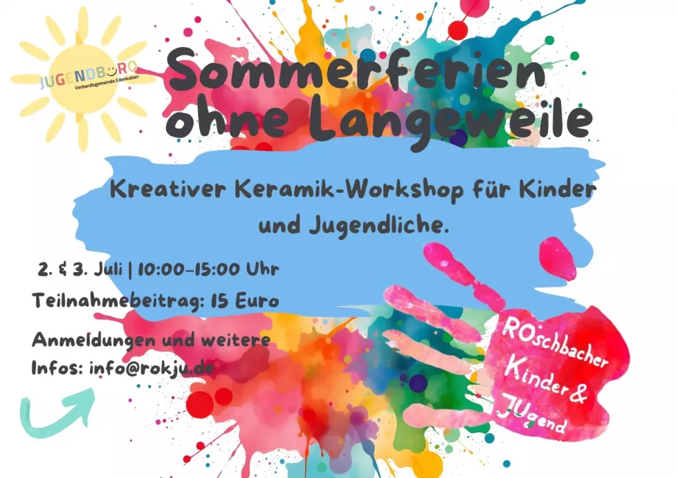 Keramik Workshop für Kinder und Jugendliche im Rahmen "Sommerferien ohne Langeweile"